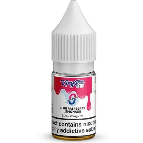 Kingston Bar Salt E-Liquids Blue Raspberry Lemonade / 20mg On White Background