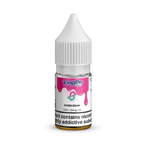 Kingston Bar Salt E-Liquids Bubblegum / 20mg On White Background