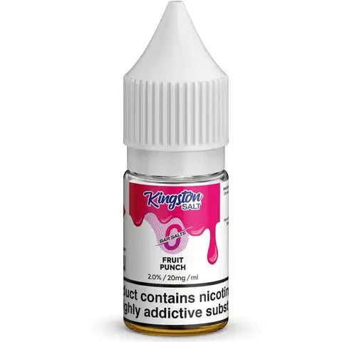 Kingston Bar Salt E-Liquids Fruit Punch / 20mg On White Background