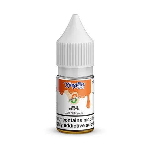 Kingston Bar Salt E-Liquids Tutti Fruitti / 20mg On White Background