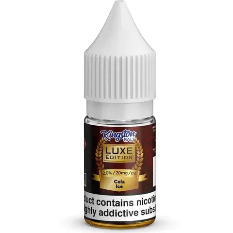 Kingston Luxe Nic Salt E-Liquids Cola Ice / 20mg On White Background