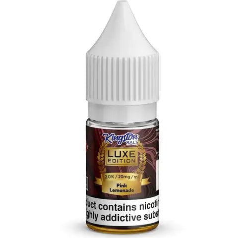 Kingston Luxe Nic Salt E-Liquids Pink Lemonade / 20mg On White Background