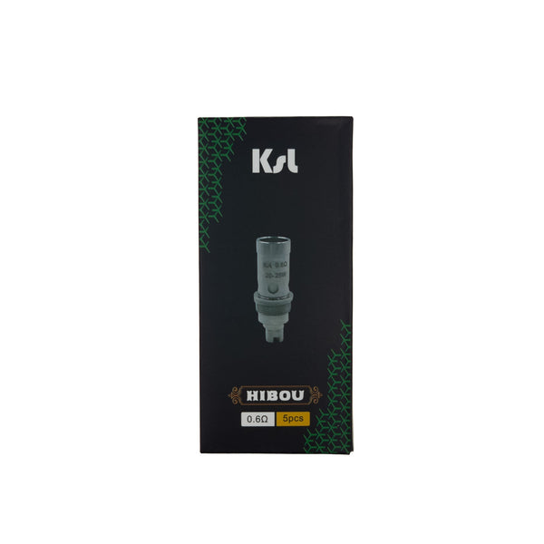 KSL Vapor Hibou MTL Tank Replacement Coils 0.6ohm On White Background