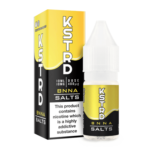 KSTRD E-Liquids 10ml Nic Salts 10mg / BNNA On White Background