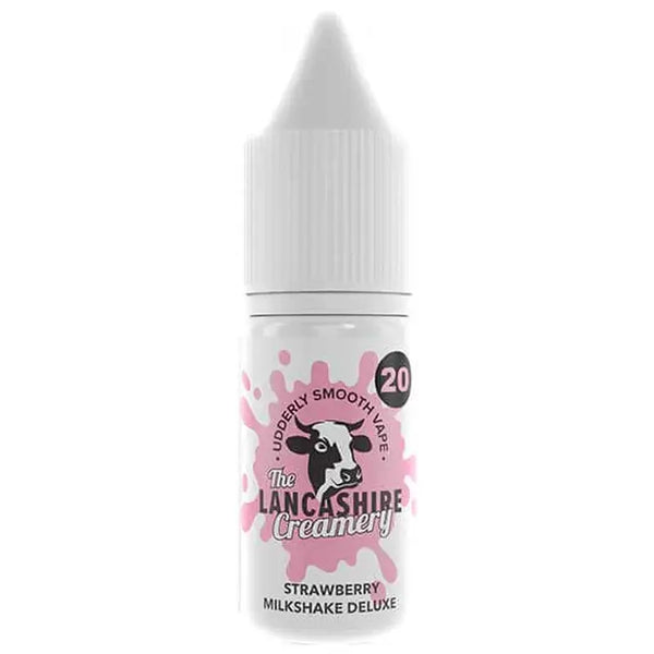 Lancashire Creamery Strawberry Milkshake Deluxe 10ml Nic Salt 20mg