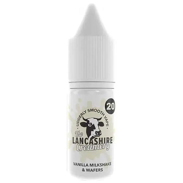 Lancashire Creamery Vanilla Milkshake & Wafers 10ml Nic Salt 20mg