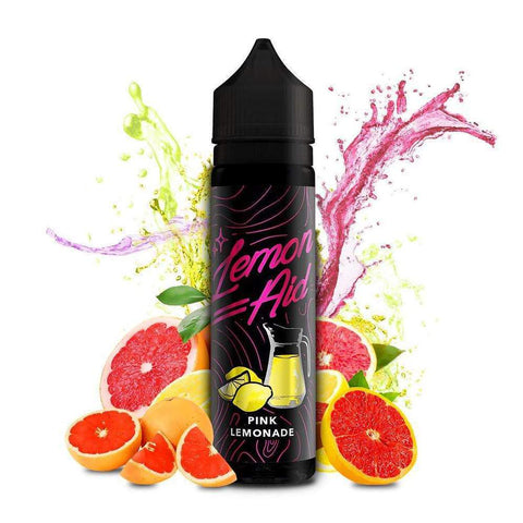 Lemon-Aid 50ml Shortfill E-Liquids Pink Lemonade On White Background