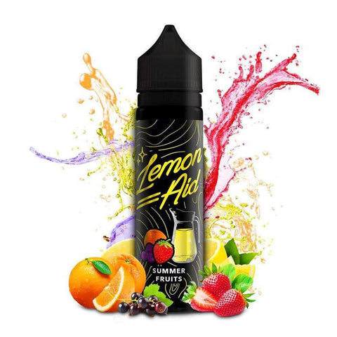 Lemon-Aid 50ml Shortfill E-Liquids Summer Fruits On White Background