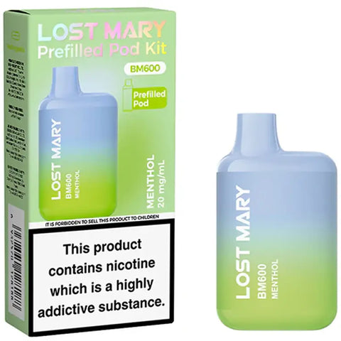 Lost Mary BM600 Prefilled Pod Kit Menthol