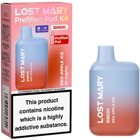 Lost Mary BM600 Prefilled Pod Kit Red Apple Ice