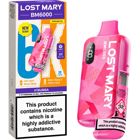 Lost Mary BM6000 Prefilled Pod Vape Kit Hbubba