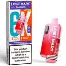Lost Mary BM6000 Prefilled Pod Vape Kit Raspberry Peach