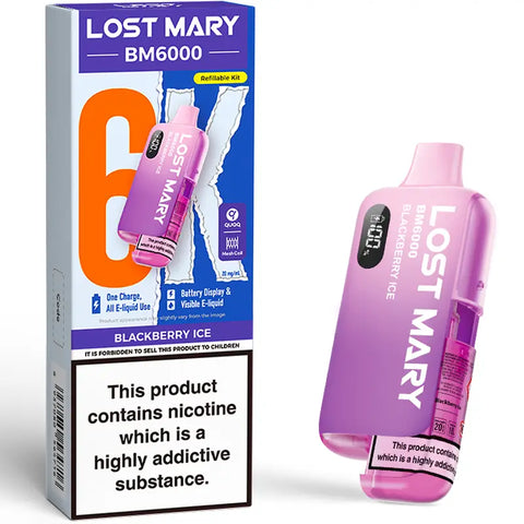 Lost Mary BM6000 Prefilled Pod Vape Kit Blackberry Ice
