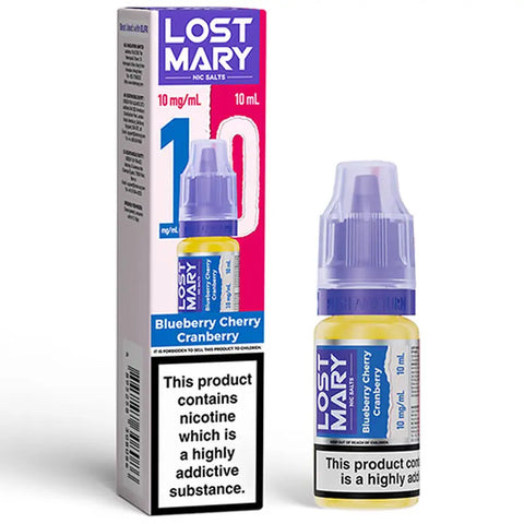 Lost Mary Nic Salts 10ml Blueberry Cherry Cranberry 10mg