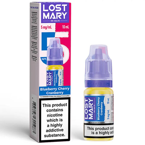 Lost Mary Nic Salts 10ml Blueberry Cherry Cranberry 5mg