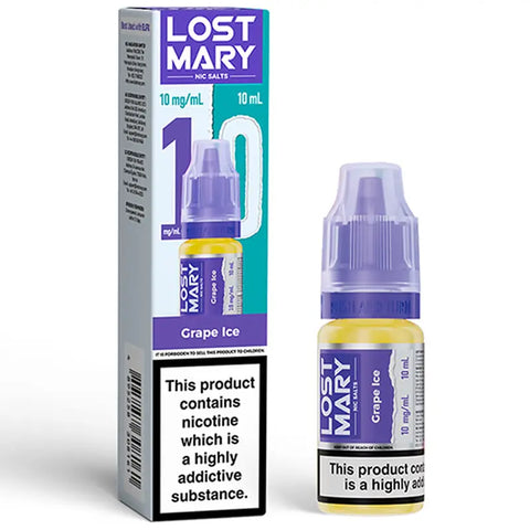 Lost Mary Nic Salts 10ml Grape Ice 10mg