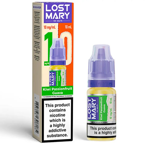 Lost Mary Nic Salts 10ml Kiwi Passionfruit Guava 10mg