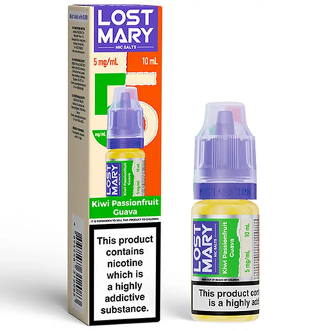 Lost Mary Nic Salts 10ml Kiwi Passionfruit Guava 5mg
