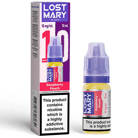 Lost Mary Nic Salts 10ml Raspberry Peach 10mg