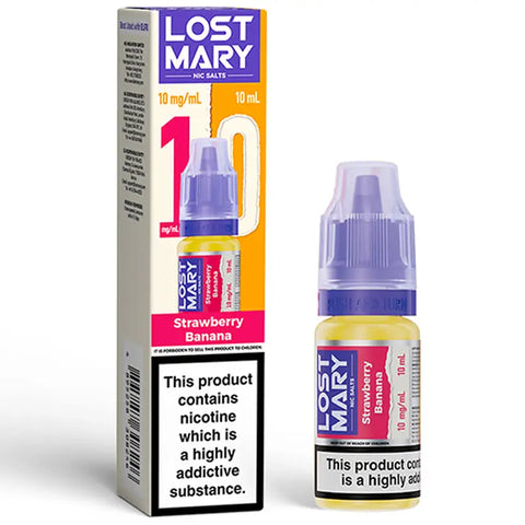Lost Mary Nic Salts 10ml Strawberry Banana 10mg