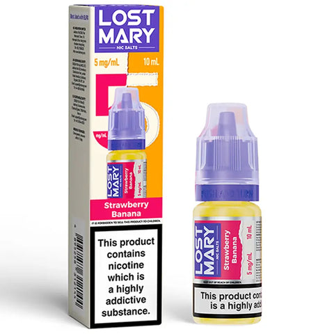 Lost Mary Nic Salts 10ml Strawberry Banana 5mg