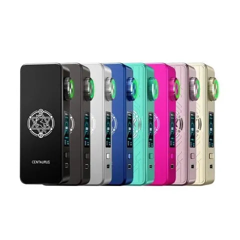 lost vape centaurus m100 box mod all colours on white background