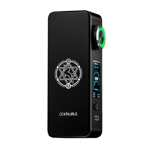 lost vape centaurus m100 box mod knight black on white background