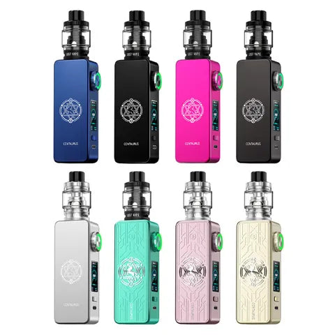 lost vape centaurus m100 mod all colours on white background