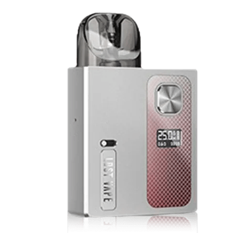 Lost Vape Ursa Baby Pro Pod Kit Silver Lust On White Background