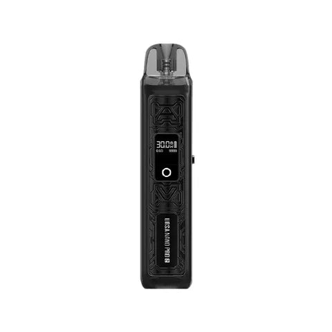 lost vape ursa nano pro 2 pod vape mecha black on white background