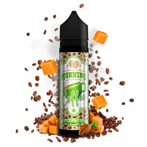 Morning Coffee 50ml Shortfill E-Liquids Butterscotch On White Background