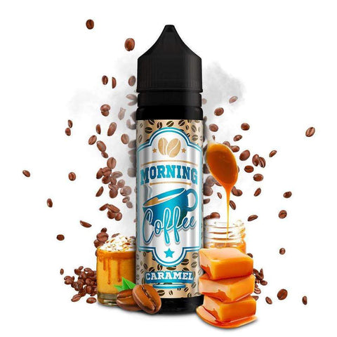 Morning Coffee 50ml Shortfill E-Liquids Caramel On White Background