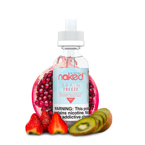 Naked 50ml Shortfill E-Liquids On White Background