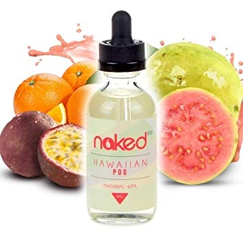 Naked 50ml Shortfill E-Liquids On White Background