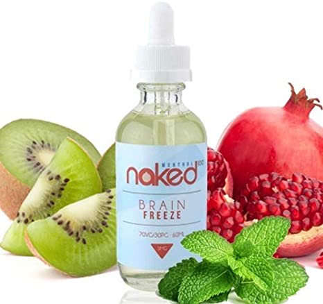 Naked 50ml Shortfill E-Liquids Brain Freeze On White Background