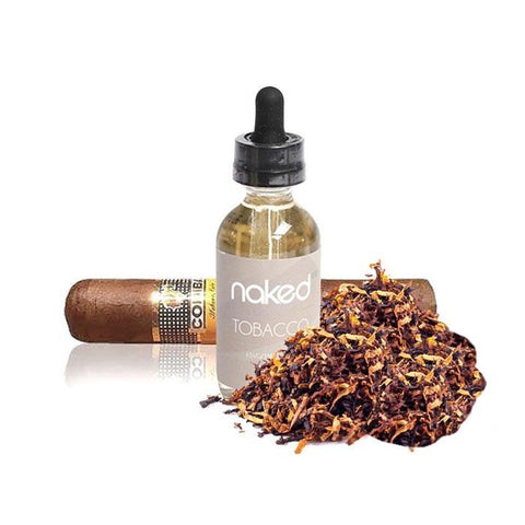 Naked 50ml Shortfill E-Liquids Cuban Blend On White Background