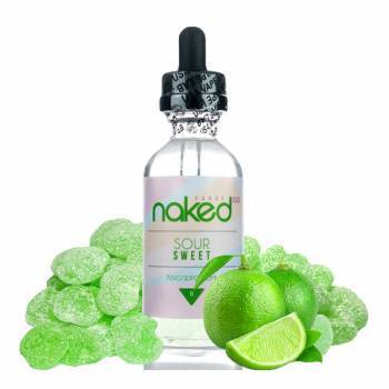 Naked 50ml Shortfill E-Liquids Sour Sweet On White Background