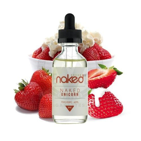 Naked 50ml Shortfill E-Liquids Unicorn On White Background