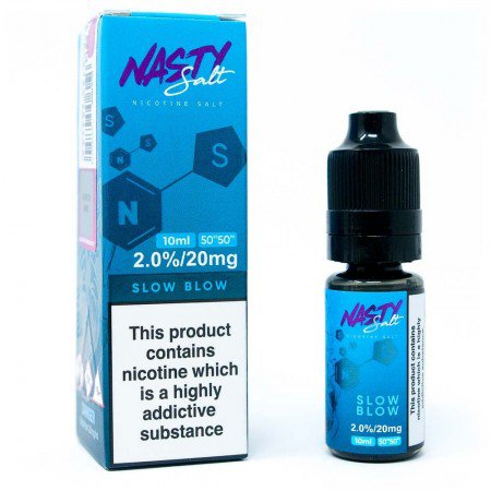 Nasty Juice Nic Salt E-Liquids On White Background