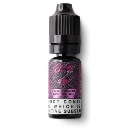 Nasty Juice Nic Salt E-Liquids Grape Raspberry / 10mg On White Background