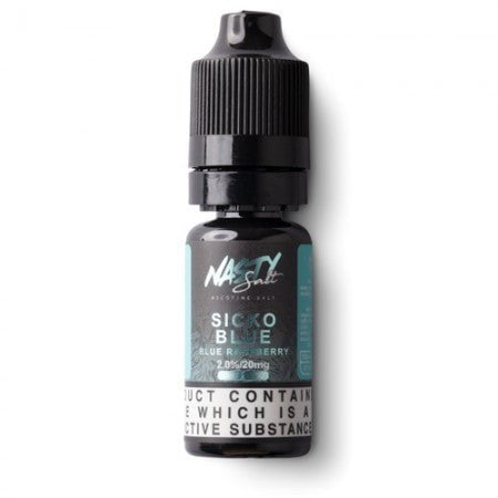 Nasty Juice Nic Salt E-Liquids Sicko Blue / 10mg On White Background