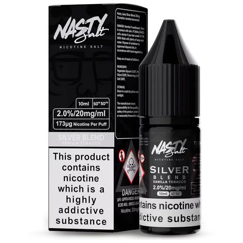 Nasty Salt Nic Salts 10ml Silver Blend