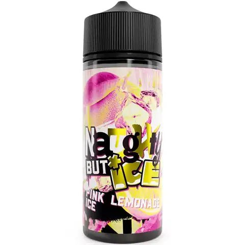 Naughty But Ice 100ml Shortfill E-Liquids Pink Lemonade On White Background