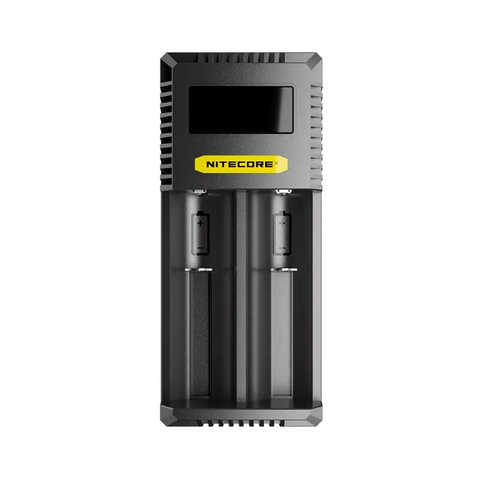 nitecore ci2 intelligent usb c 2 bay battery charger on white background