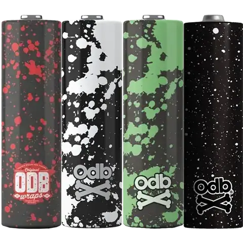 odb wraps mixed design packs splatter on clear background