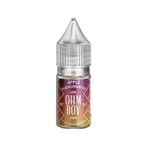 Ohm Boy SLT E-Liquids Apple Blackcurrant Ice / 10mg On White Background