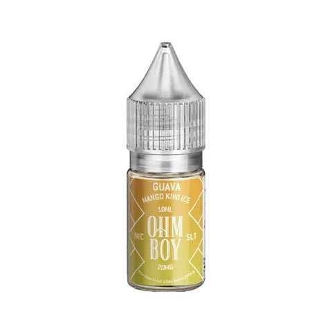 Ohm Boy SLT E-Liquids Guava Mango Kiwi Ice / 10mg On White Background