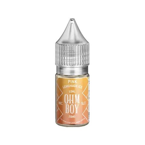 Ohm Boy SLT E-Liquids Pink Lemonade Ice / 10mg On White Background