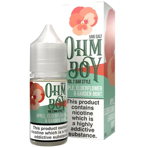 Ohm Boy V2 Apple Elderflower Garden Mint Bar Style 10ml Nic Salt