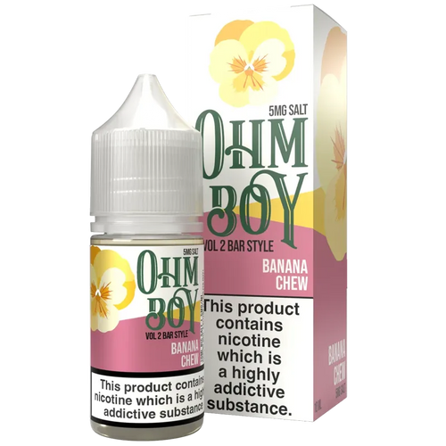 Ohm Boy V2 Banana Chew Bar Style 10ml Nic Salt